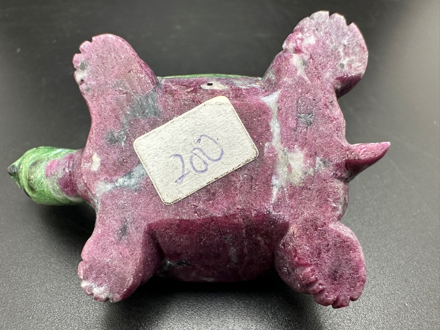 Hand Carved Ruby Zoisite Turtle Figurine 55g [Photo 10]