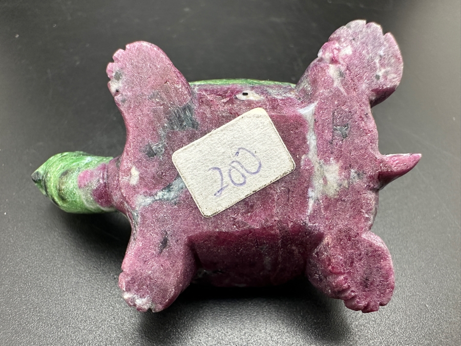 Hand Carved Ruby Zoisite Turtle Figurine 55g [Photo 9]
