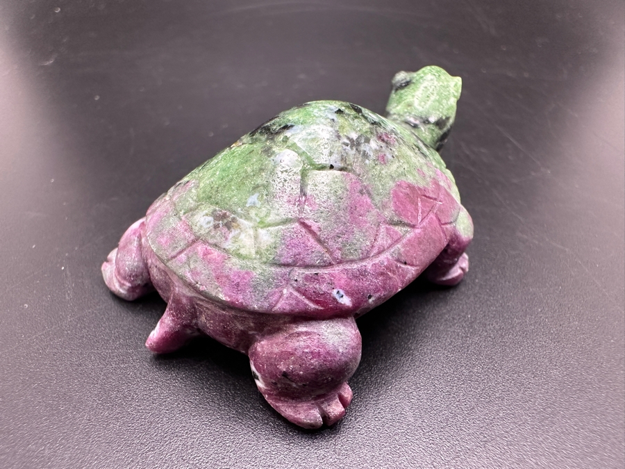Hand Carved Ruby Zoisite Turtle Figurine 55g [Photo 8]