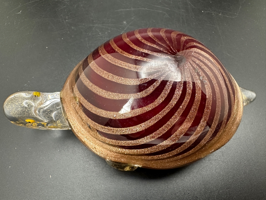 Italian Murano Glass Turtle Figurine With Original Tags Made In Italy [Photo 4]