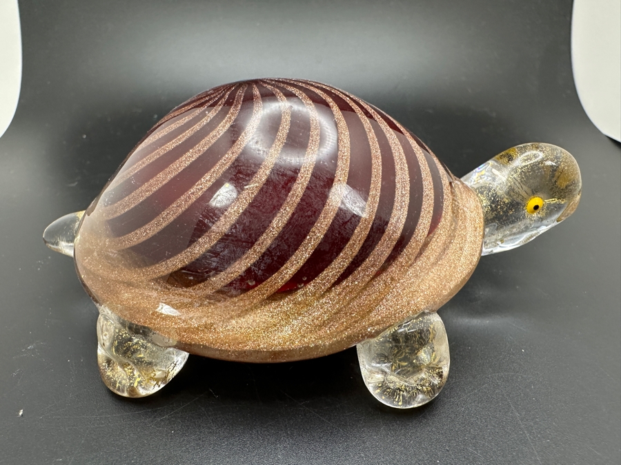 Italian Murano Glass Turtle Figurine With Original Tags Made In Italy [Photo 6]