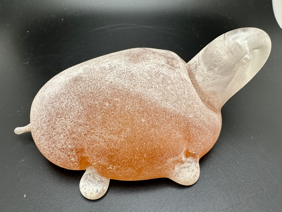 Italian Murano Glass Turtle Figurine With Original Tags Made In Italy [Photo 2]