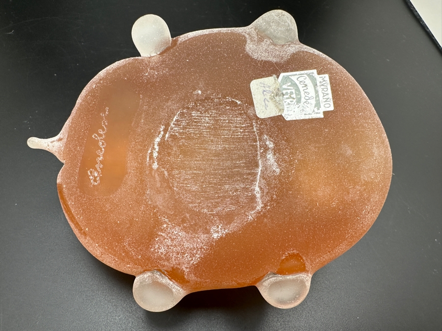 Italian Murano Glass Turtle Figurine With Original Tags Made In Italy [Photo 6]