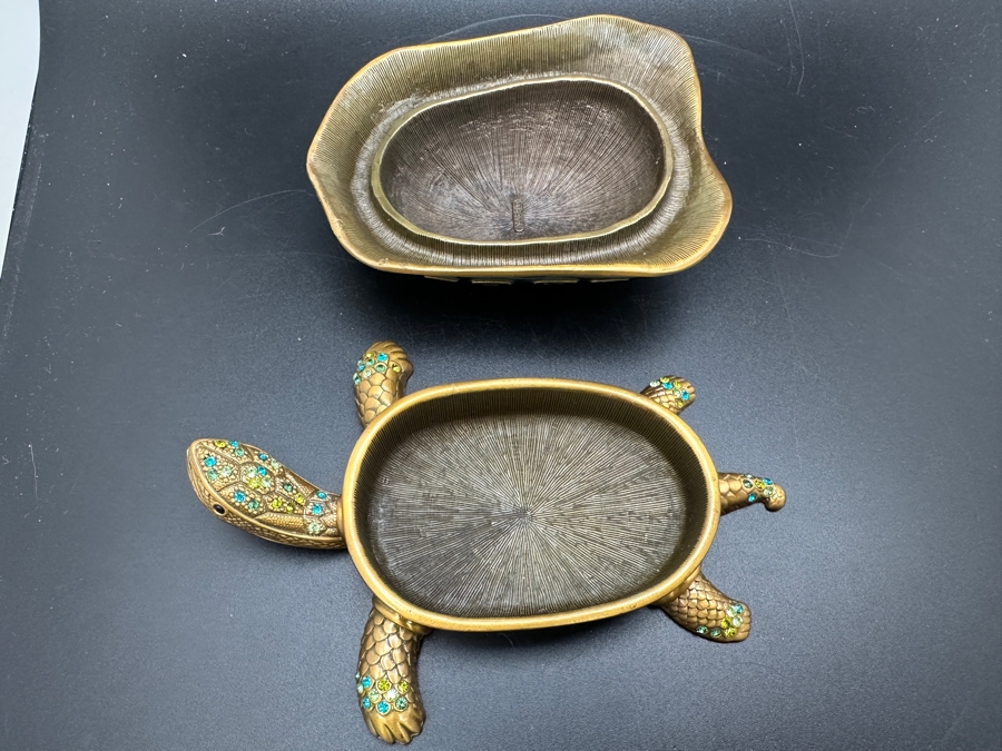Edgar Berebi Limited Edition Metal Enamel Turtle Box Retails $234 [Photo 8]