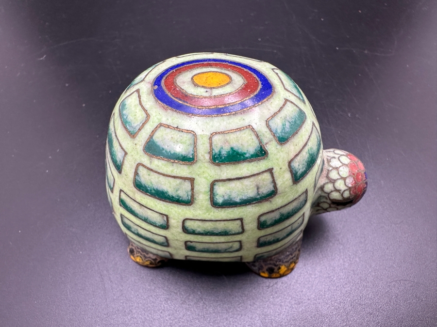 Vintage Chinese Cloisonne Turtle Figurine [Photo 6]