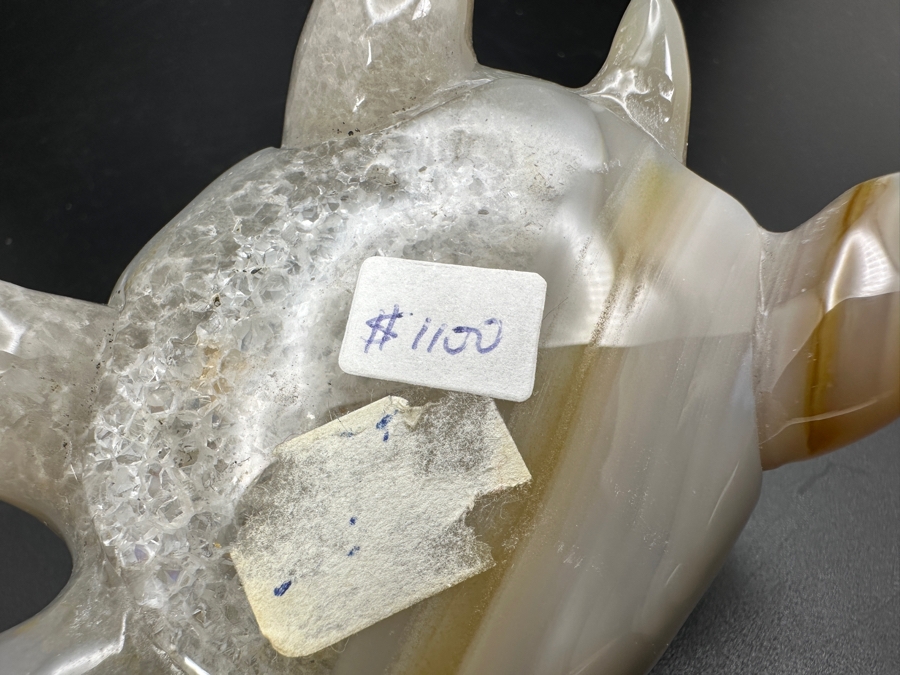 Stunning Hand Carved Agate Turtle Figurine 191g Retails $1,100 [Photo 15]