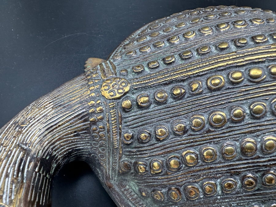 Heavy Solid Brass Turtle Figurine From India [Photo 7]