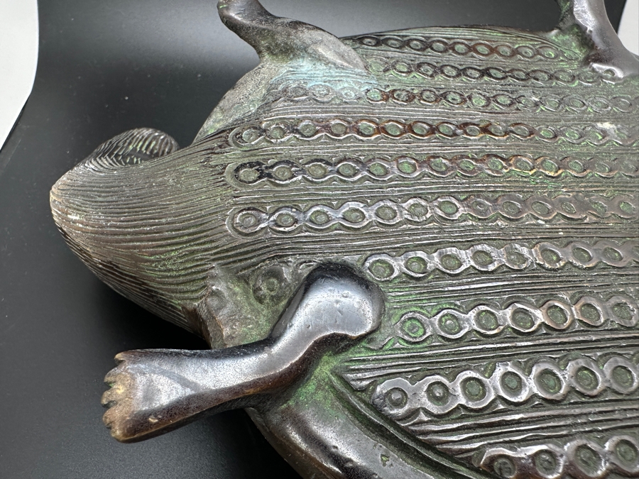 Heavy Solid Brass Turtle Figurine From India [Photo 11]