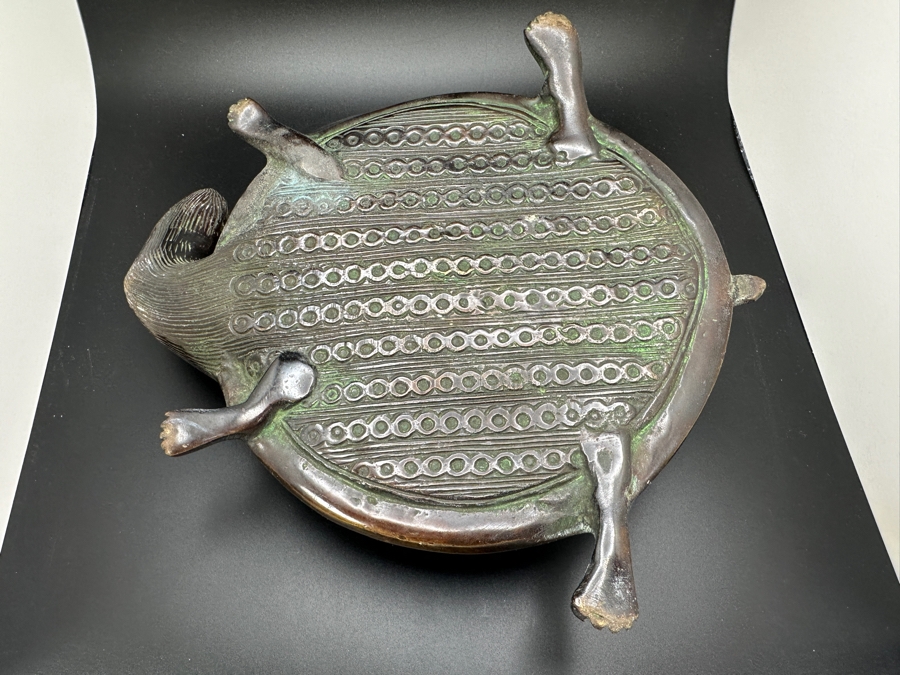 Heavy Solid Brass Turtle Figurine From India [Photo 9]