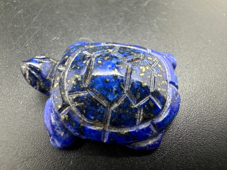 Collection Of Ten Hand Carved Miniature Turtle Figurines Of Various Stones [Photo 29]
