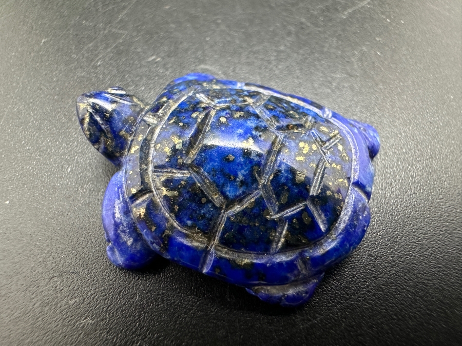 Collection Of Ten Hand Carved Miniature Turtle Figurines Of Various Stones [Photo 27]