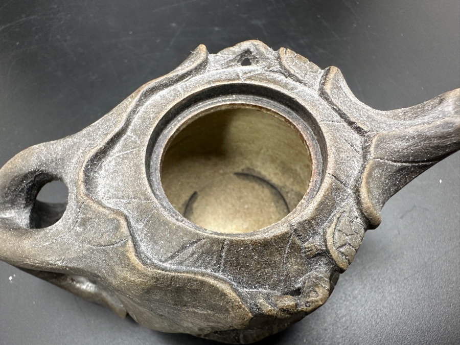 Vintage Chinese Clay Teapot With Turtle Finial 2H [Photo 7]