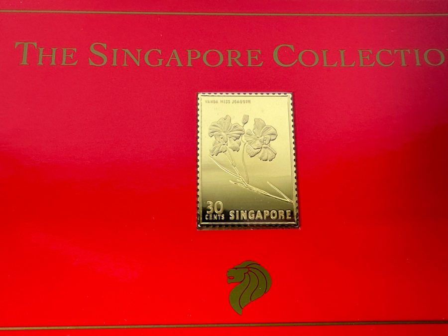 Just Added - (4) Rare 1995 Limited Edition The Singapore Collection 925 Sterling Silver Proof Ingots By The Singapore Mint And Singapore Philatelic Museum Limited To 3,800 Sets 141g [Photo 3]