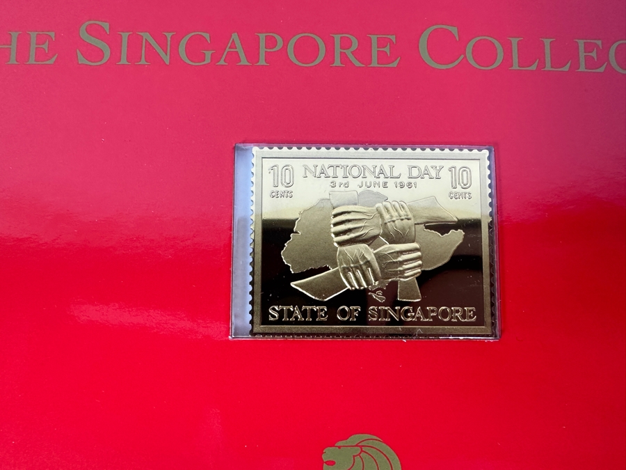 Just Added - (4) Rare 1995 Limited Edition The Singapore Collection 925 Sterling Silver Proof Ingots By The Singapore Mint And Singapore Philatelic Museum Limited To 3,800 Sets 141g [Photo 7]