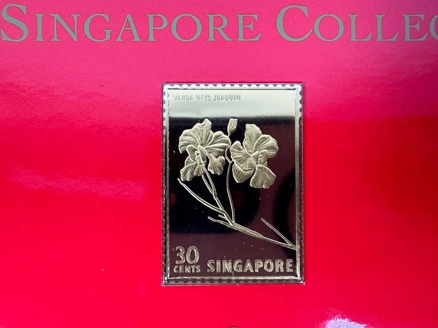 Just Added - (4) Rare 1995 Limited Edition The Singapore Collection 925 Sterling Silver Proof Ingots By The Singapore Mint And Singapore Philatelic Museum Limited To 3,800 Sets 141g [Photo 4]