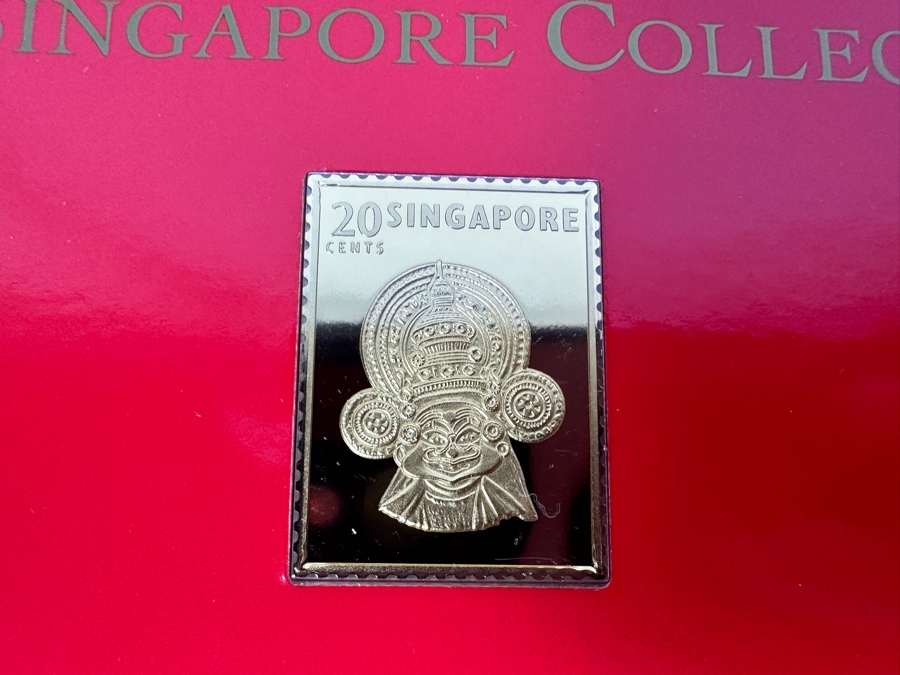 Just Added - (4) Rare 1995 Limited Edition The Singapore Collection 925 Sterling Silver Proof Ingots By The Singapore Mint And Singapore Philatelic Museum Limited To 3,800 Sets 141g [Photo 5]