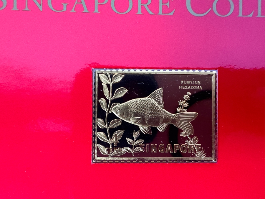 Just Added - (4) Rare 1995 Limited Edition The Singapore Collection 925 Sterling Silver Proof Ingots By The Singapore Mint And Singapore Philatelic Museum Limited To 3,800 Sets 132g [Photo 5]