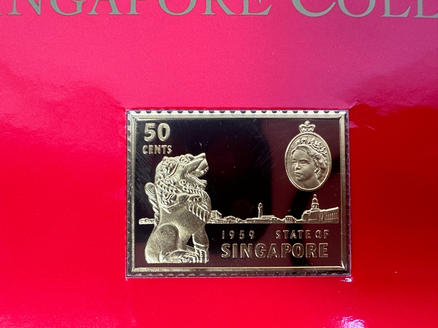 Just Added - (4) Rare 1995 Limited Edition The Singapore Collection 925 Sterling Silver Proof Ingots By The Singapore Mint And Singapore Philatelic Museum Limited To 3,800 Sets 132g [Photo 4]