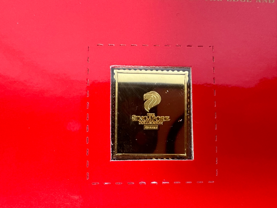 Just Added - (4) Rare 1995 Limited Edition The Singapore Collection 925 Sterling Silver Proof Ingots By The Singapore Mint And Singapore Philatelic Museum Limited To 3,800 Sets 124g [Photo 9]