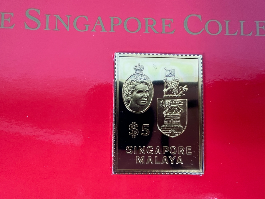 Just Added - (4) Rare 1995 Limited Edition The Singapore Collection 925 Sterling Silver Proof Ingots By The Singapore Mint And Singapore Philatelic Museum Limited To 3,800 Sets 159g [Photo 6]