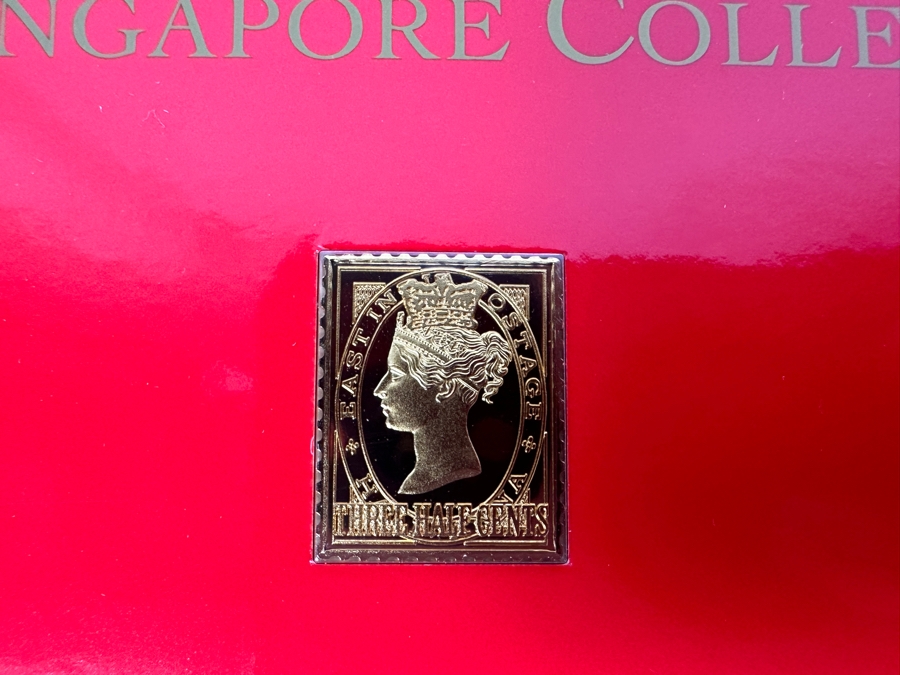 Just Added - (4) Rare 1995 Limited Edition The Singapore Collection 925 Sterling Silver Proof Ingots By The Singapore Mint And Singapore Philatelic Museum Limited To 3,800 Sets 159g [Photo 5]