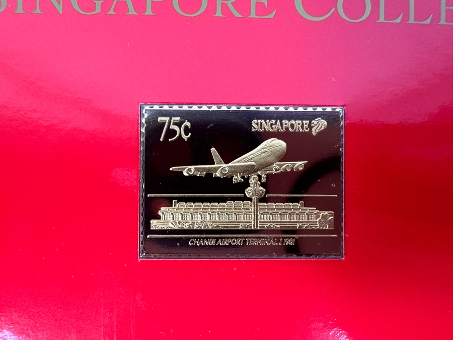 (2) Rare 1995 Limited Edition The Singapore Collection 925 Sterling Silver Proof Ingots By The Singapore Mint And Singapore Philatelic Museum Limited To 3,800 Sets 63g [Photo 4]