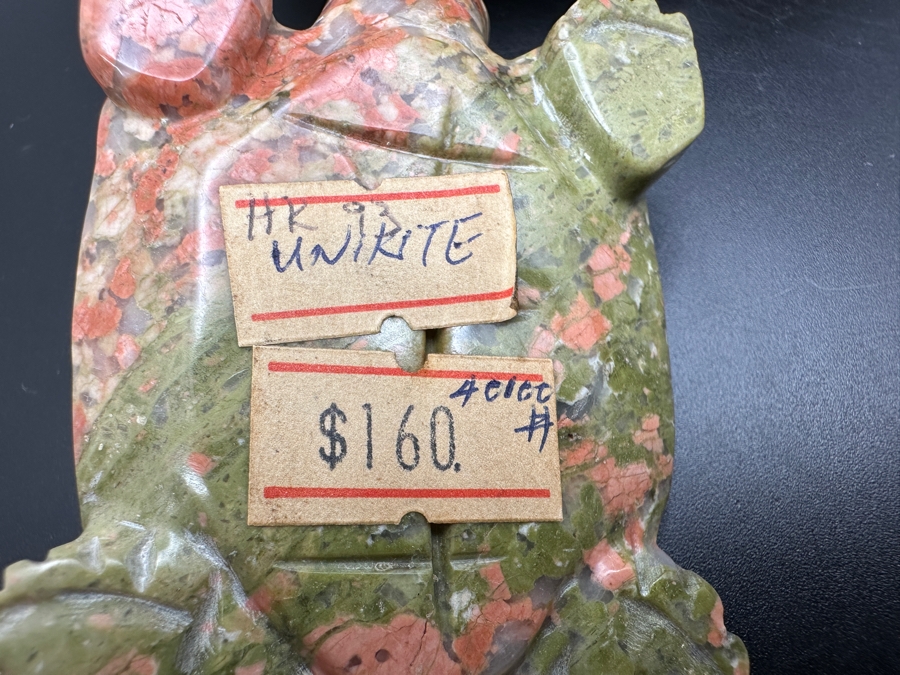 Four Carved Unakite Stone Of Vision Turtle Figurines 547g [Photo 15]