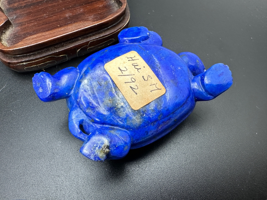 Four Carved Lapis Lazuli Turtle Figurines 308g [Photo 20]