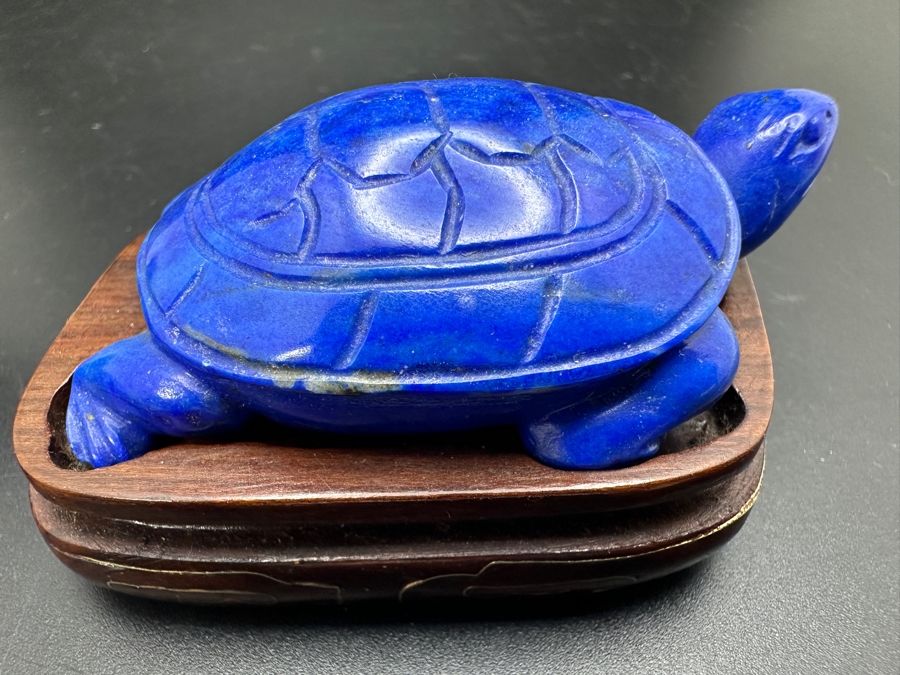 Four Carved Lapis Lazuli Turtle Figurines 308g [Photo 15]