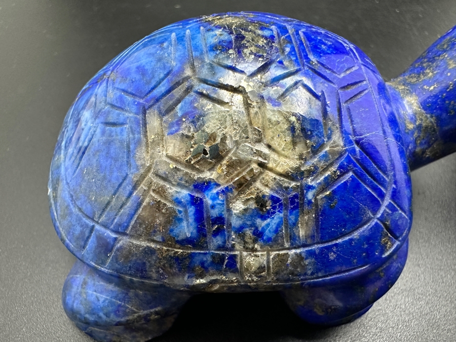 Four Carved Lapis Lazuli Turtle Figurines 308g [Photo 12]
