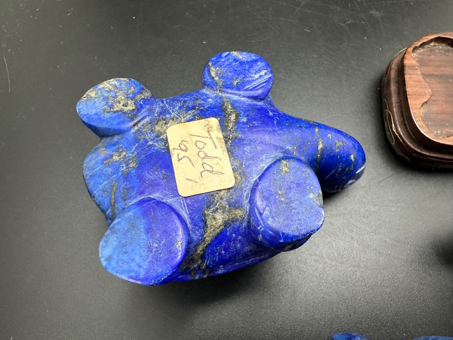 Four Carved Lapis Lazuli Turtle Figurines 308g [Photo 19]