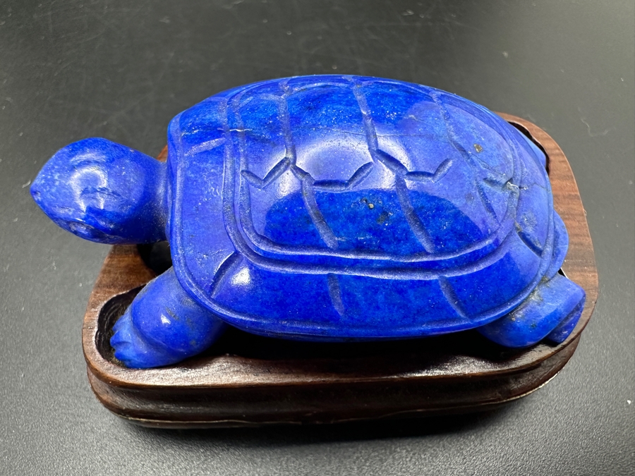 Four Carved Lapis Lazuli Turtle Figurines 308g [Photo 13]
