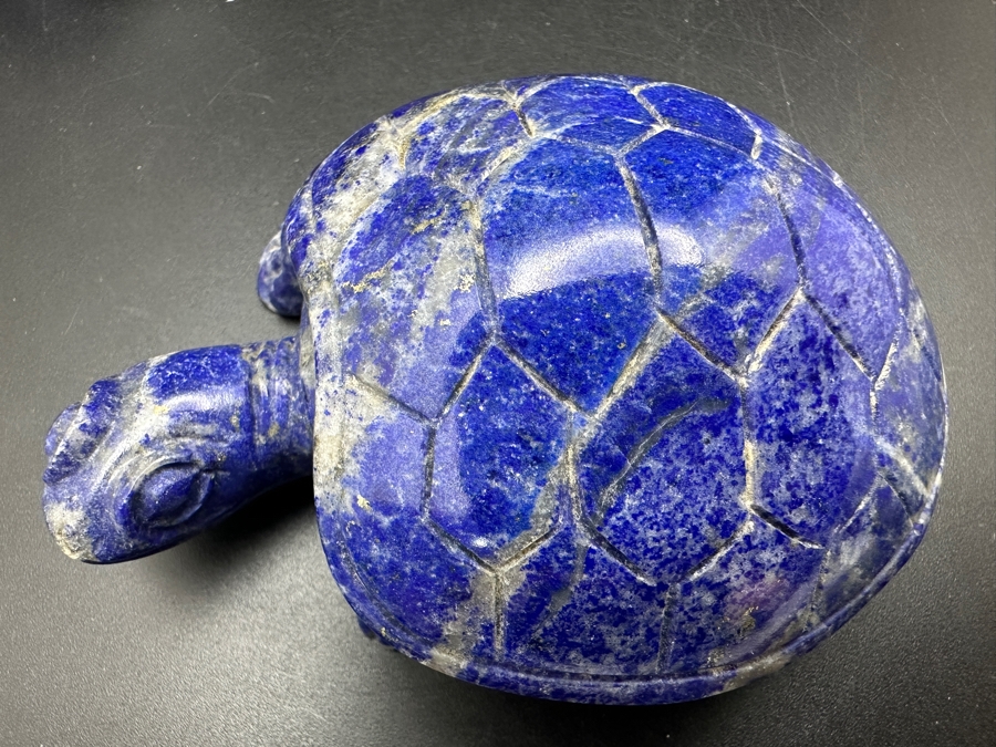 Four Carved Lapis Lazuli Turtle Figurines 621g [Photo 13]
