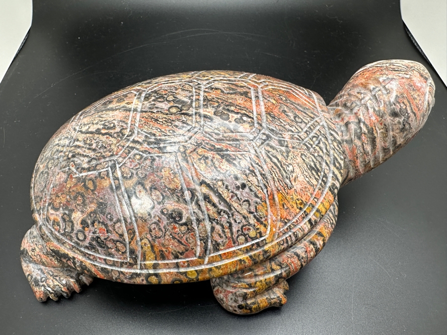 Large Carved Stone Turtle Figurine 1,124g [Photo 9]