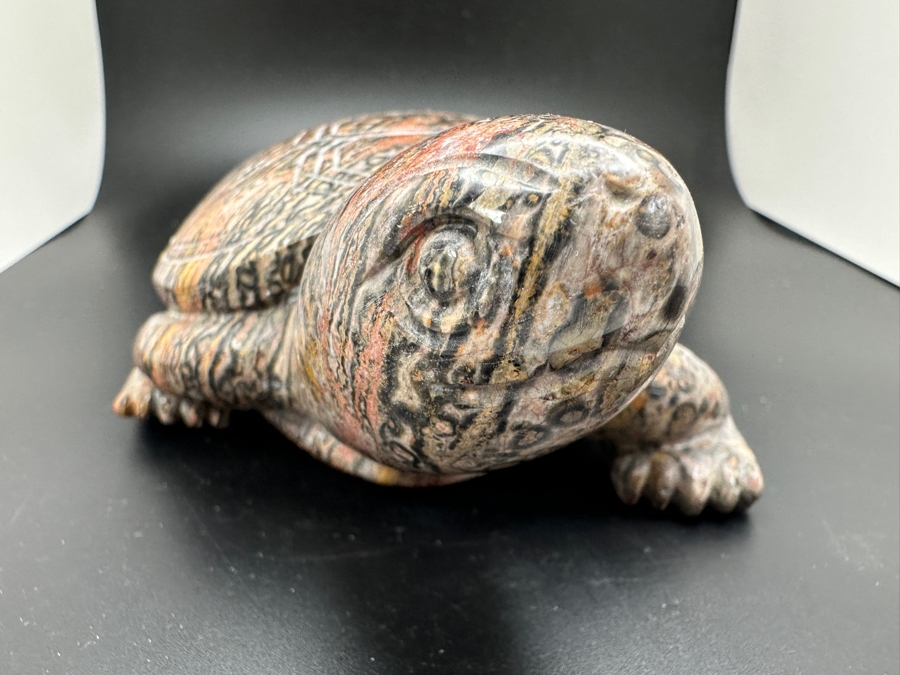 Large Carved Stone Turtle Figurine 1,124g [Photo 7]