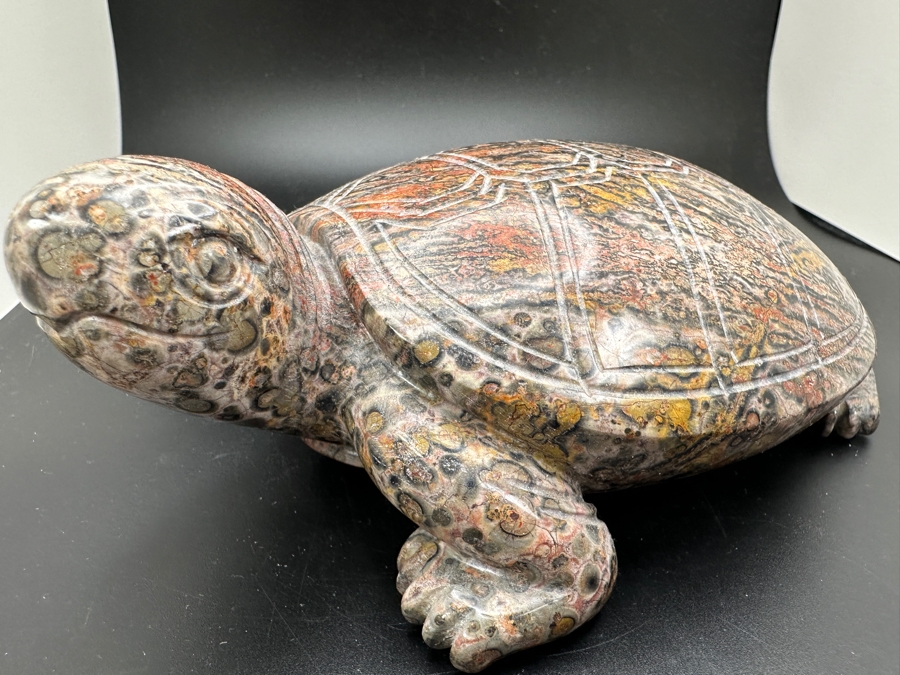 Large Carved Stone Turtle Figurine 1,124g [Photo 4]