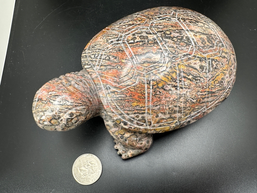 Large Carved Stone Turtle Figurine 1,124g [Photo 6]