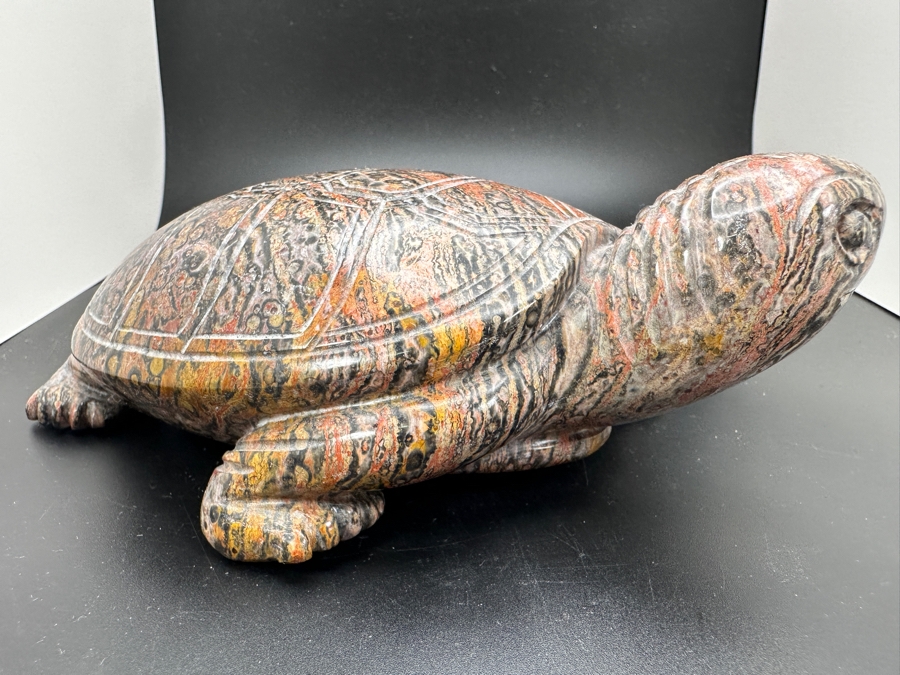 Large Carved Stone Turtle Figurine 1,124g [Photo 8]