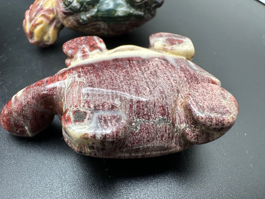 Four Carved Stone Turtle Figurines 402g [Photo 18]