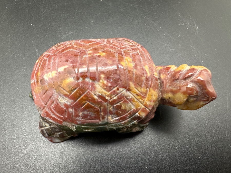 Four Carved Stone Turtle Figurines 402g [Photo 14]