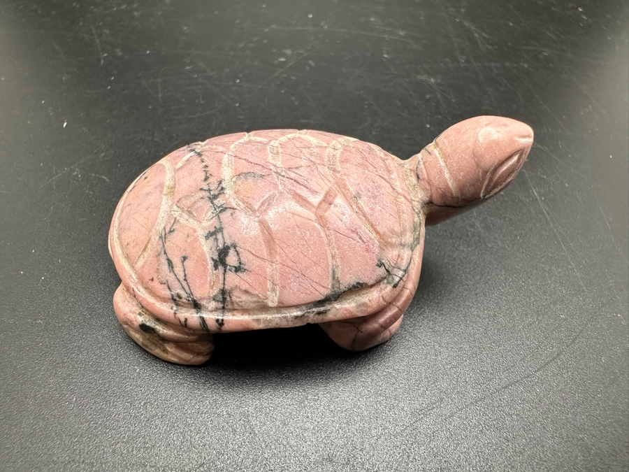 Four Carved Stone Turtle Figurines Rhodonite 215g [Photo 14]