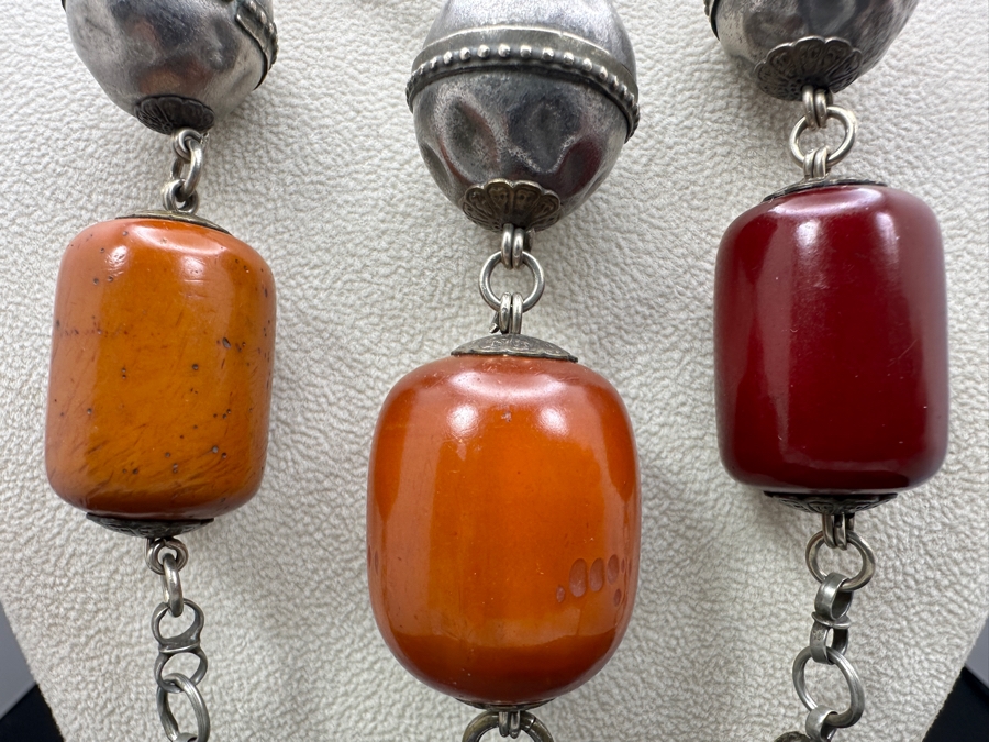 Vintage Tribal Statement 16' Necklace 92g [Photo 5]