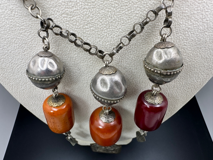 Vintage Tribal Statement 16' Necklace 92g [Photo 9]