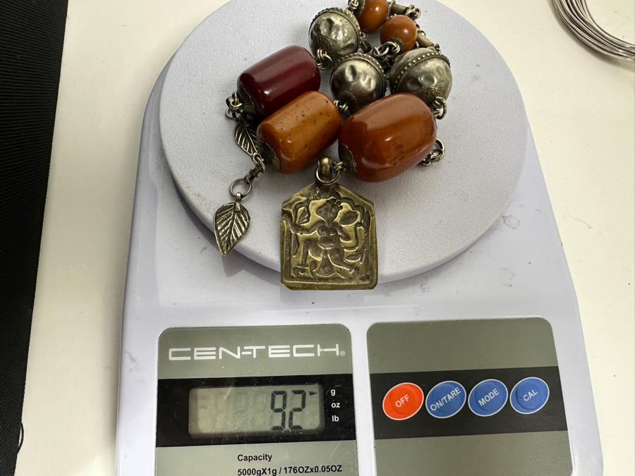 Vintage Tribal Statement 16' Necklace 92g [Photo 10]