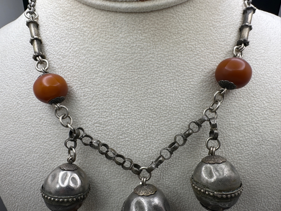 Vintage Tribal Statement 16' Necklace 92g [Photo 8]