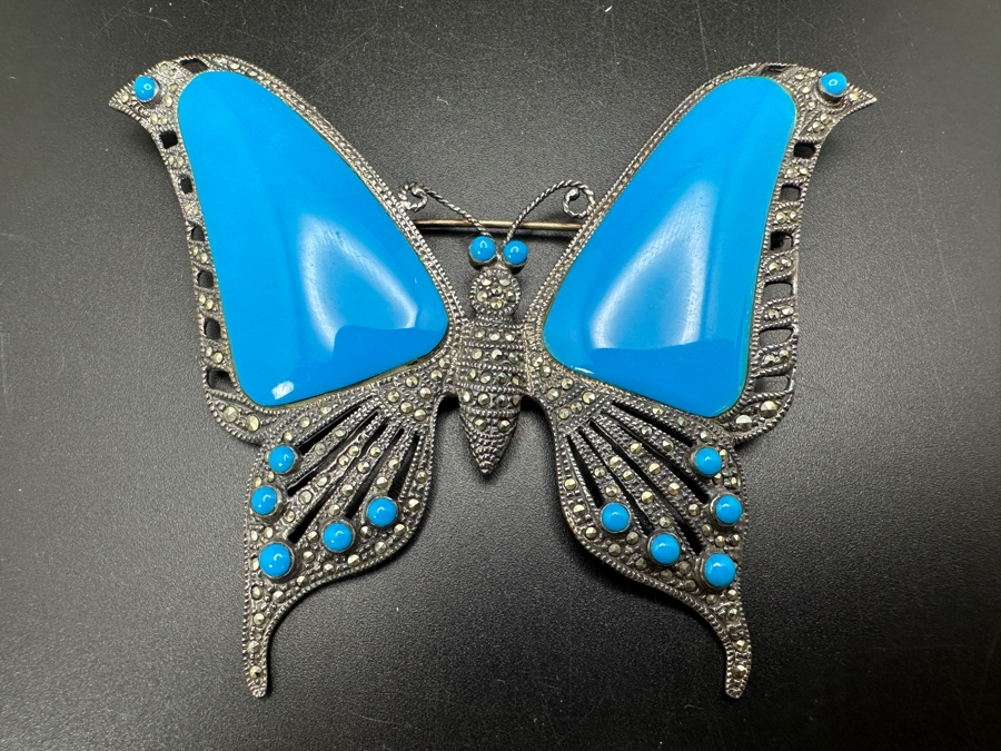 Vintage Butterfly Brooch Pin 27g [Photo 2]