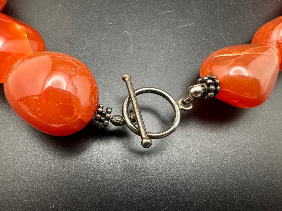 Vintage Carnelian Beaded 16' Necklace [Photo 6]