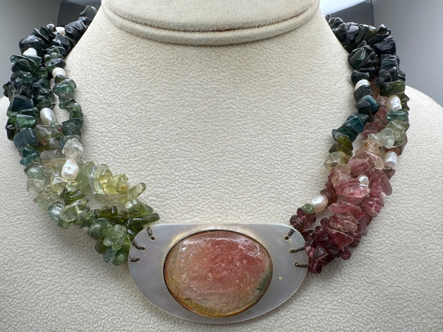 18' Multi-Stone Pendant Necklace [Photo 2]