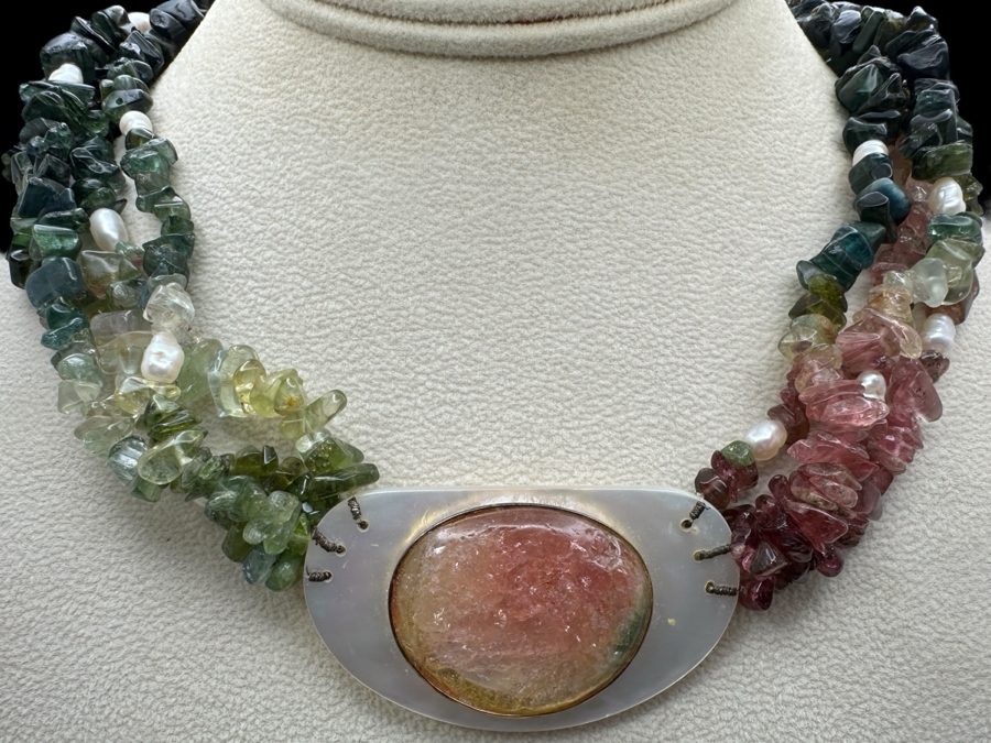 18' Multi-Stone Pendant Necklace [Photo 1]