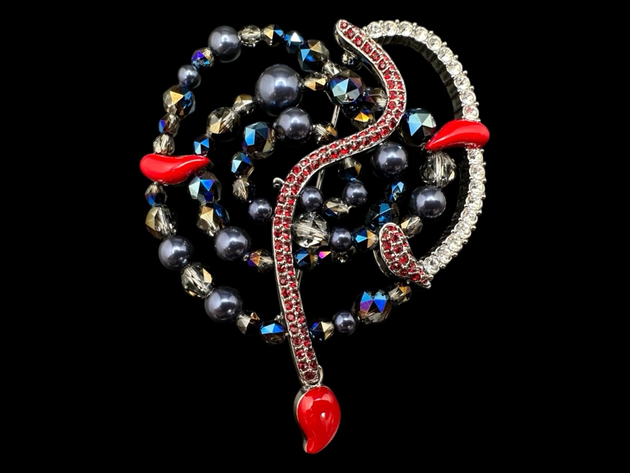 Rare Swarovski Crystal Brooch Pin [Photo 1]